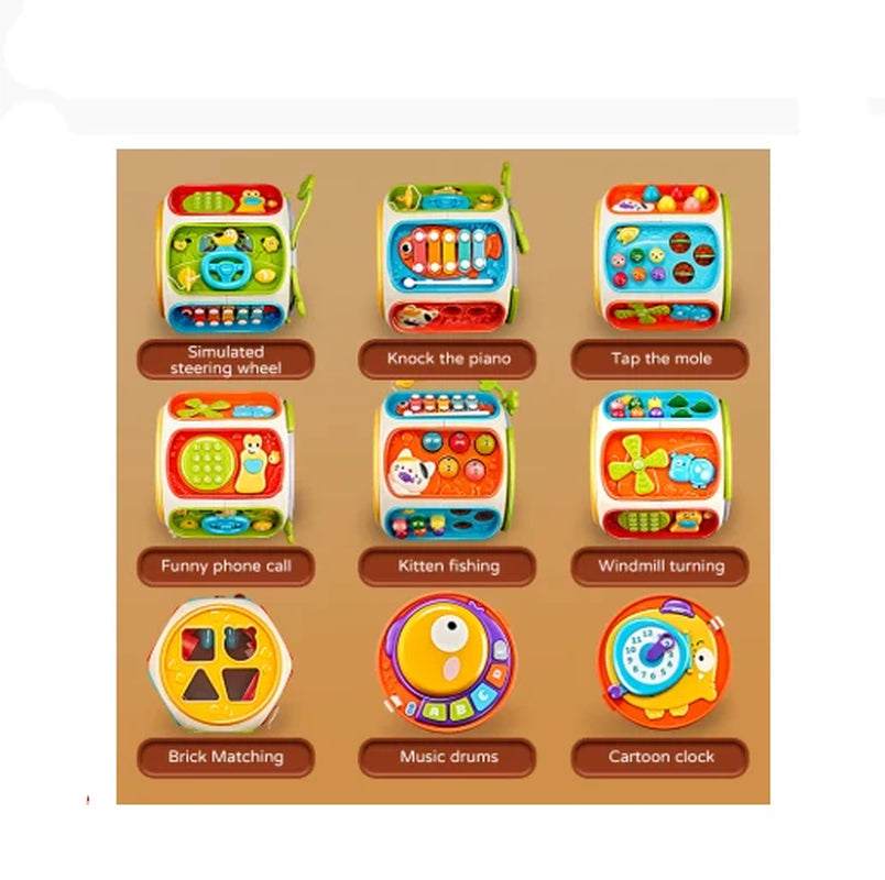 Baby Cell Phone Toy with Music & Lights – Kids Educational Mobile Phone Speaker Toy, Sound & Early Development Learning Toy for 12+ Months, Gift for Toddlers
