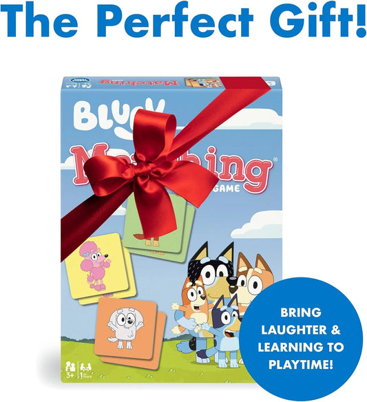 Bluey Matching Game - Family & Toddler Games - Educational Toys - Memory & Brain Games for Kids Ages 3-5, Indoor Recess