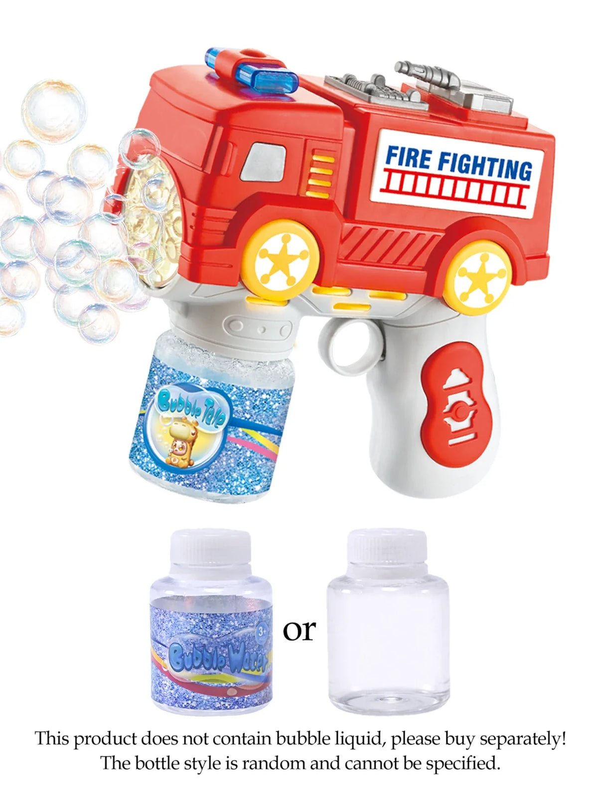 Kids Automatic Bubble Gun LED Light & Refill Solution β Leakproof Bubble Blaster, Outdoor Toys Toddlers 3-8, Birthday Gift, Easter Stuffer, Wedding & Party Supplies