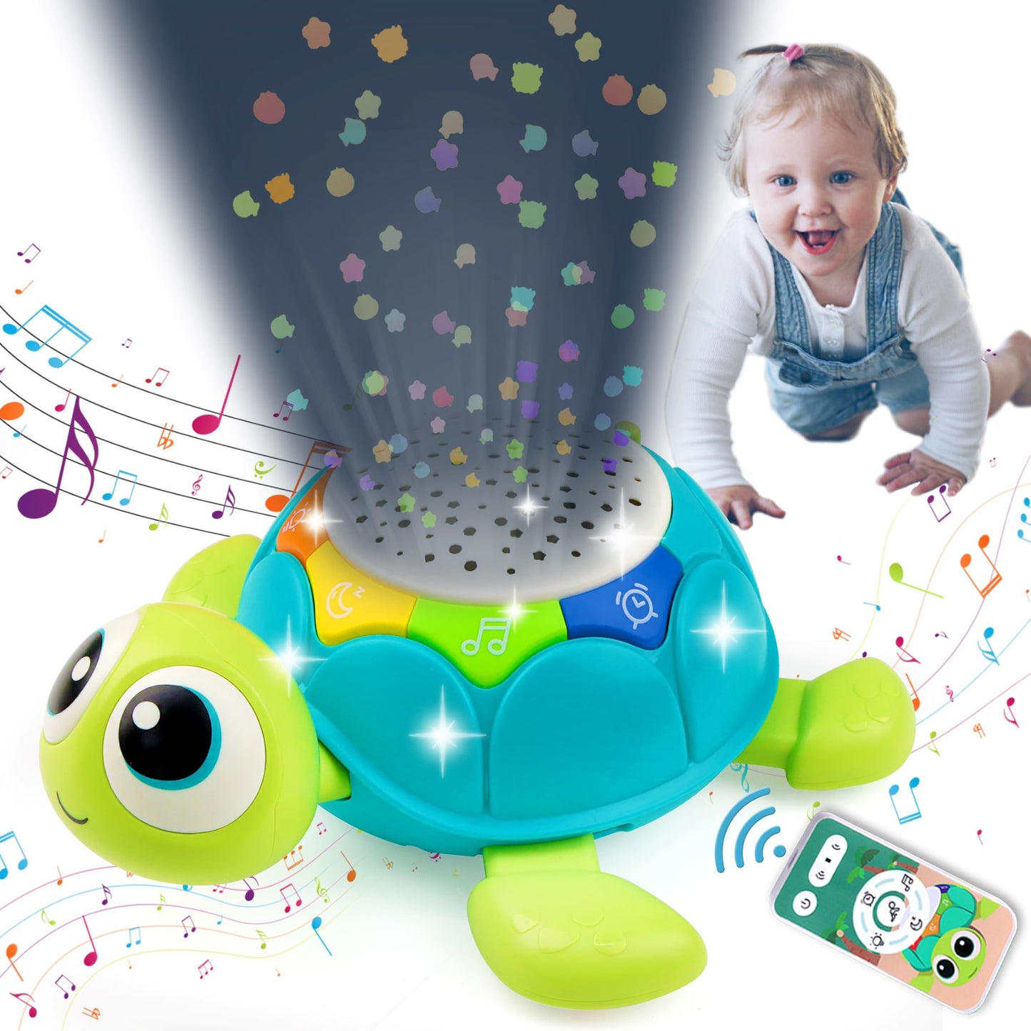 Infant Lullaby and Lightshow Turtle