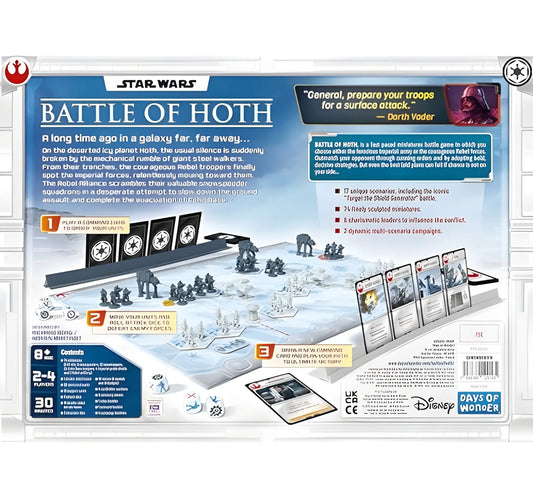 Star Wars Battle of Hoth Strategy Board Game with Miniature Figures for 2 Players