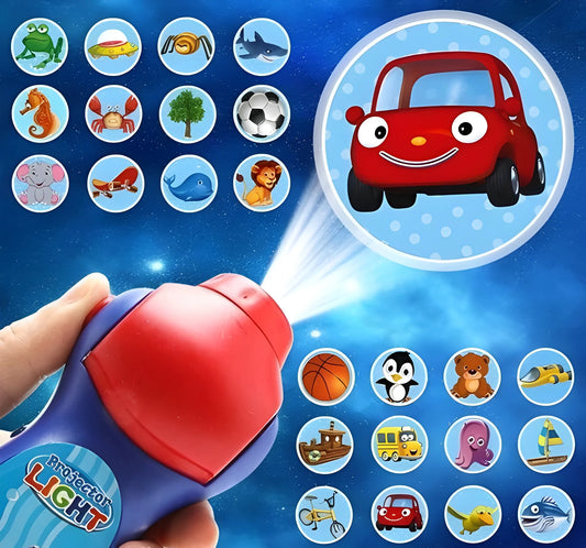 Animal Projection Flashlight Toy with 24 Patterns for Kids Bedtime and Learning