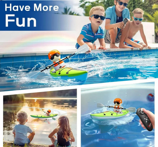 RC Kayak Boat for Kids with Remote Control for Pool and Water Racing