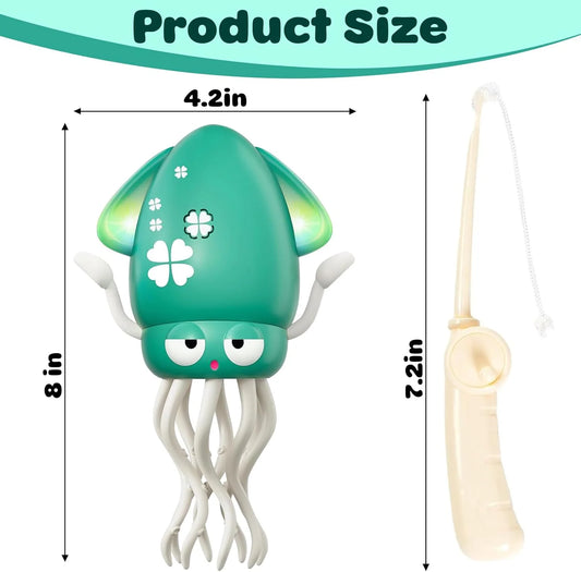Dancing Octopus Baby Toy,Electric Crawling Octopus Tummy Time Toy,Rechargeable Magic Dancing Music Squid for Kids Ages 3 to 6,Adorable Gifts for Kids’ Birthdays,Funny Office Desk Decoration