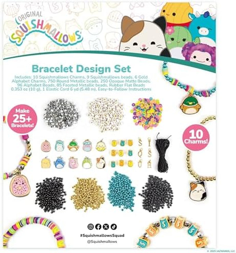 Original Squishmallows Bracelet Design Set, Cute & Friendship Bracelet Kit, Jewelry Making Kit, Charm Bracelet Making Kit, Beading & Jewelry Making, Friendship Bracelet Making Kit