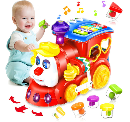 Musical Self-Driving Block Train with Detachable Building Blocks & Smart Collision Avoidance
