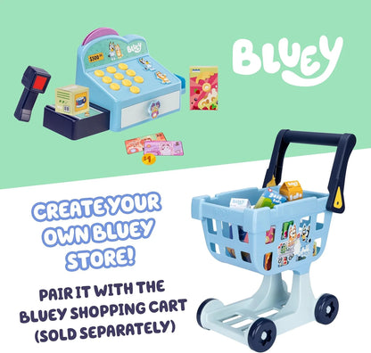 Cash Register Playset, Interactive Play Register with Detachable Scanner, Toy Credit Card, and Dollar Bucks, Shopping Toys for Kids Ages 3+