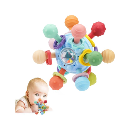 Baby Montessori Sensory Toys for 0-6 6-12 Months, Baby Teether Teething Toys for Babies 0 3 6 9 12 18 Months, Newborn Infant Learning Developmental Toys Gifts for 1 2 Year Old Boys Girls