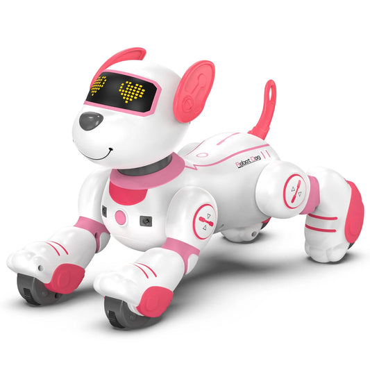 Robot Dog Toy for Kids 3-12: Remote Control Interactive Robot Puppy with Touch & Follow, Programmable Tricks, Dancing & Walking, Birthday Gift for Smart Boys & Girls