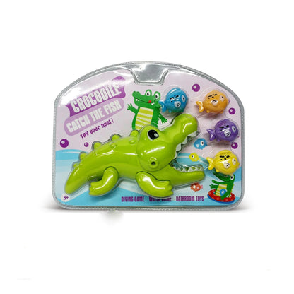 Baby Bath Toy Crocodile and Small Fish for Infant Baby Age 3+ Years Old Toddlers Boys Girls, BPA Free, Kids Shower Gifts