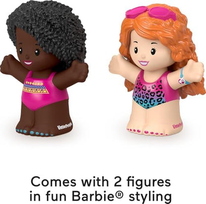Little People Toddler Toys Barbie Swimming Figure Set with 2 Characters for Preschool Pretend Play Kids Ages 18+ Months