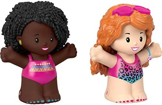Little People Toddler Toys Barbie Swimming Figure Set with 2 Characters for Preschool Pretend Play Kids Ages 18+ Months