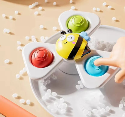 3 Pack Animal Suction Cup Spinner Toys for Babies and Toddlers Sensory Play