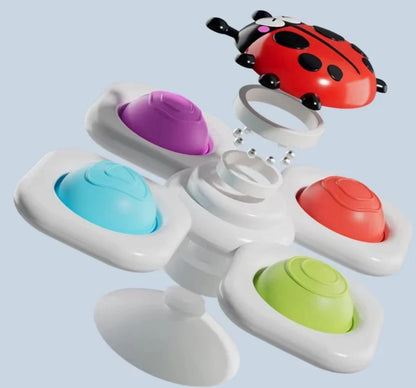 3 Pack Animal Suction Cup Spinner Toys for Babies and Toddlers Sensory Play