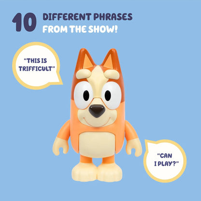 Talking Bingo Chat Mates Toy, Articulated, Talking Kids Toy with 10 Iconic Phrases, Interactive Play Figure Toys for Kids, Ages 3+