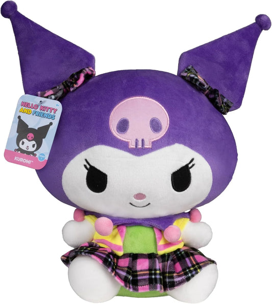 Hello Kitty and Friends, 12-Inch Kuromi Neon Plush - Officially Licensed Sanrio Product from Ages 6+