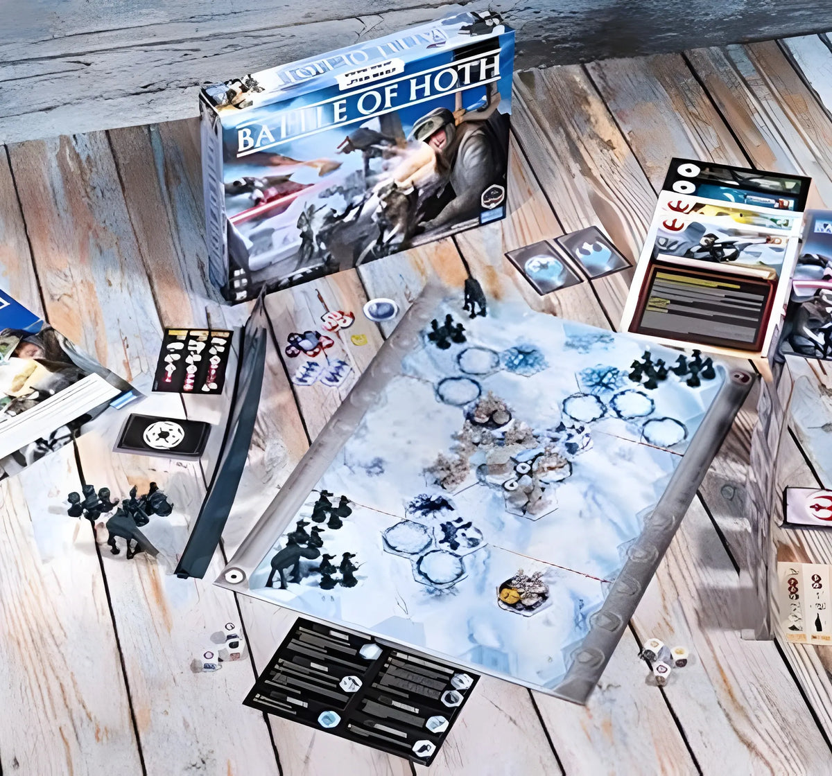 Star Wars Battle of Hoth Strategy Board Game with Miniature Figures for 2 Players