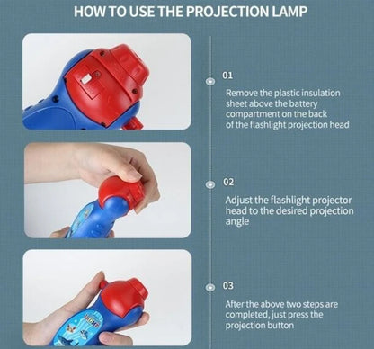 Animal Projection Flashlight Toy with 24 Patterns for Kids Bedtime and Learning