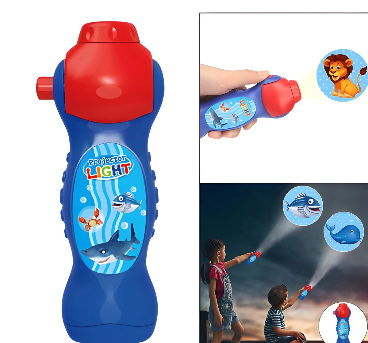 Animal Projection Flashlight Toy with 24 Patterns for Kids Bedtime and Learning