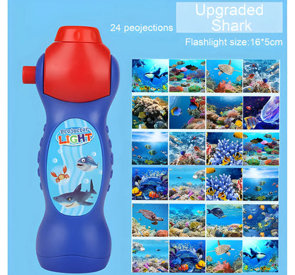Animal Projection Flashlight Toy with 24 Patterns for Kids Bedtime and Learning