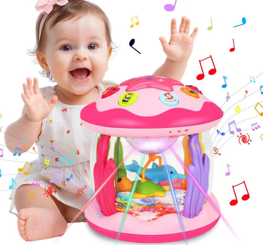 Hapyland Ocean Rotating Light-Up Musical Baby Toy