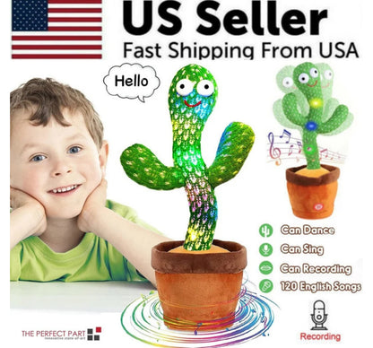 Harmonious Cactus Plush - Dancing & Recording Toy