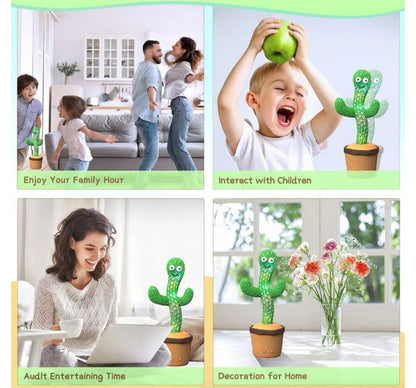 Harmonious Cactus Plush - Dancing & Recording Toy