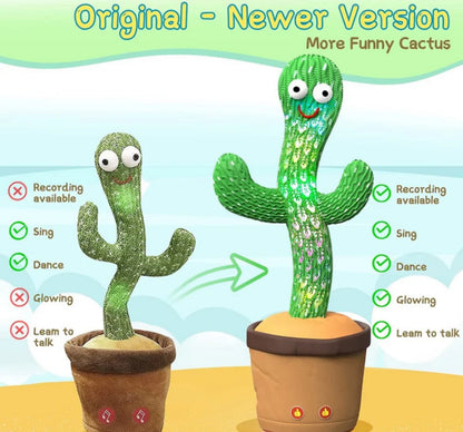 Harmonious Cactus Plush - Dancing & Recording Toy