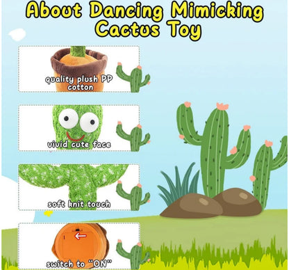 Harmonious Cactus Plush - Dancing & Recording Toy