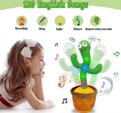 Harmonious Cactus Plush - Dancing & Recording Toy