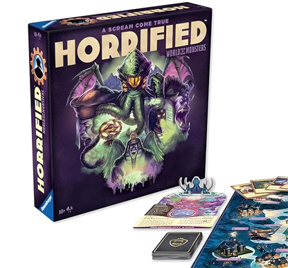 Horrified World of Monsters Cooperative Strategy Board Game for 1 to 5 Players