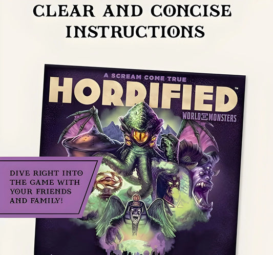 Horrified World of Monsters Cooperative Strategy Board Game for 1 to 5 Players