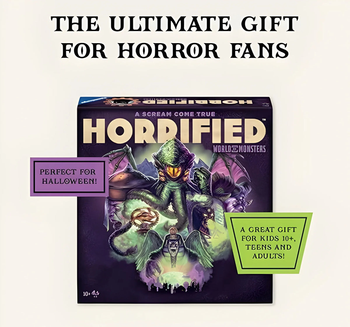 Horrified World of Monsters Cooperative Strategy Board Game for 1 to 5 Players