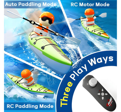 RC Kayak Boat for Kids with Remote Control for Pool and Water Racing