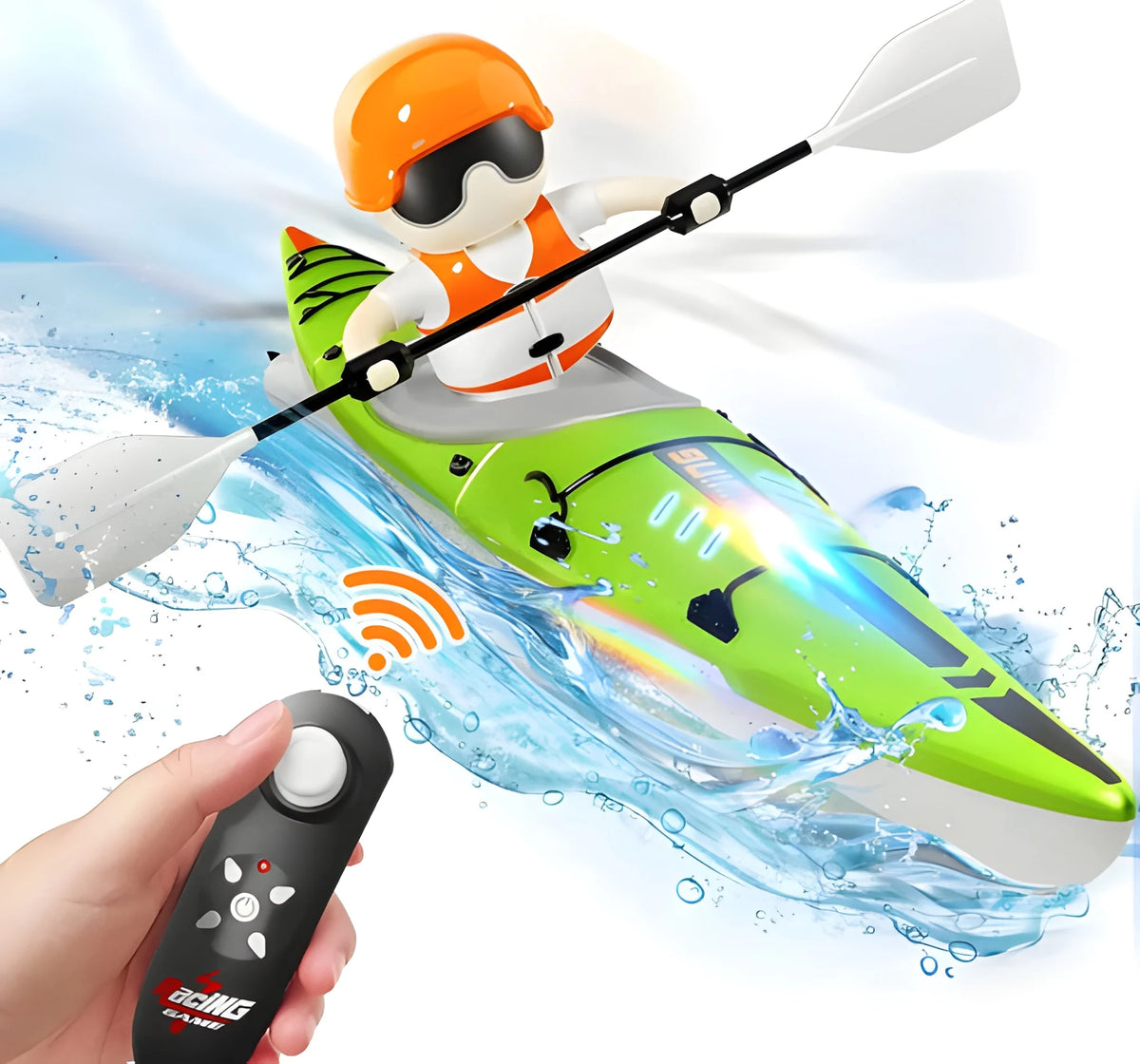 RC Kayak Boat for Kids with Remote Control for Pool and Water Racing