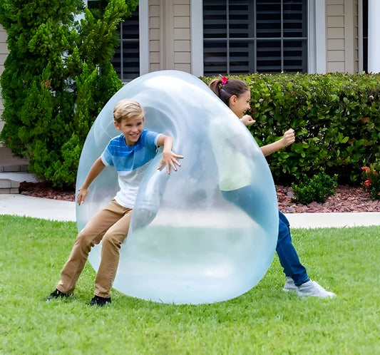 Large Inflatable Bubble Balls 2 Pack 27.5 Inch Soft Outdoor Play Balls