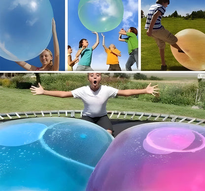 Large Inflatable Bubble Balls 2 Pack 27.5 Inch Soft Outdoor Play Balls