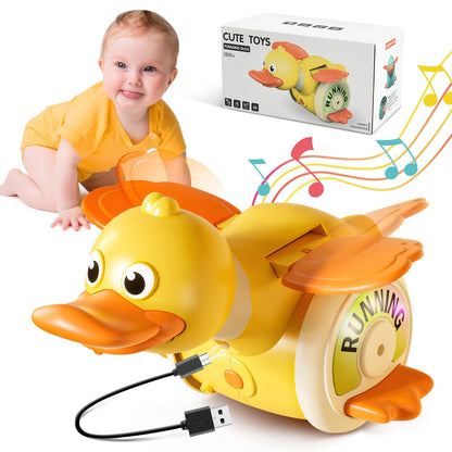 Luminous Melodic Duckling - Crawling Toy with Lights - main product image