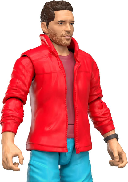 Rebirth Human & Dinosaur Figure Pack, Reuben Delgado & Parasaurolophus, Movie-Accurate 3.75 Inch Scale, Posable Collectible