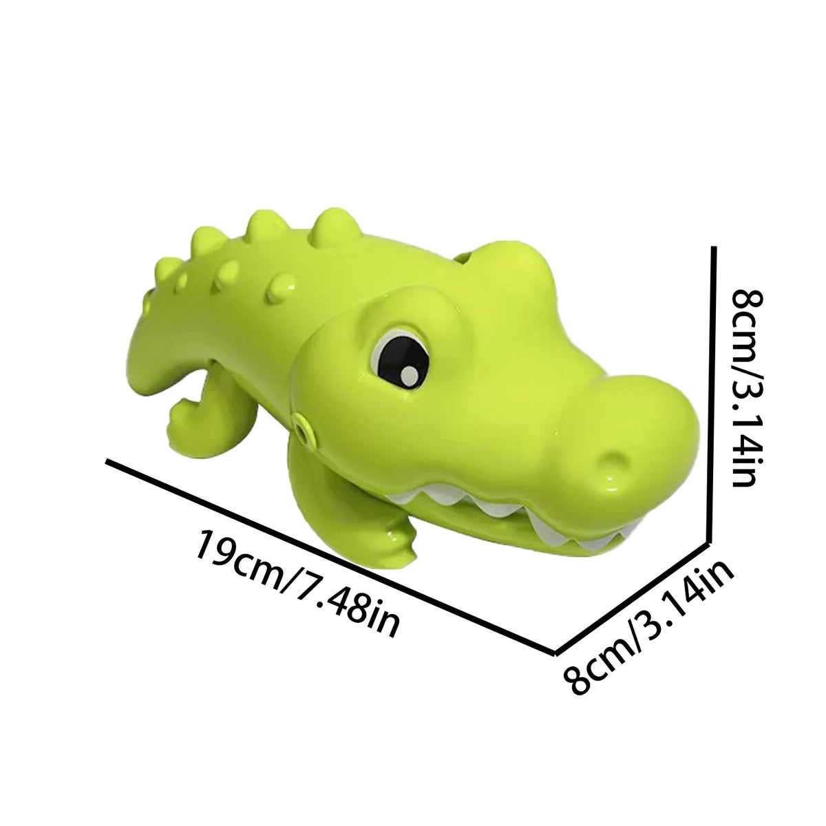 Baby Bath Toy Crocodile and Small Fish for Infant Baby Age 3+ Years Old Toddlers Boys Girls, BPA Free, Kids Shower Gifts