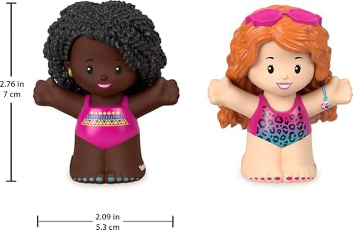 Little People Toddler Toys Barbie Swimming Figure Set with 2 Characters for Preschool Pretend Play Kids Ages 18+ Months