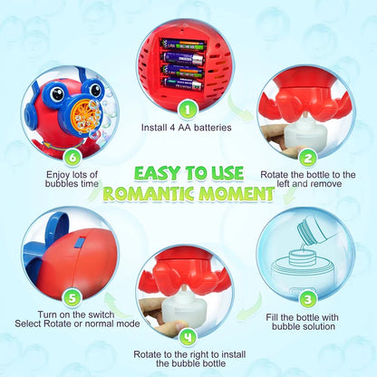 Cactus Bubble Machine, Automatic Bubble Blower with Music & Wiggle Action, Portable Handheld Bubble Maker with Lights, Birthday Gifts for Toddlers, Party Favors Toys, Easter Basket Stuffers for Kids