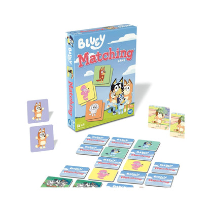 Bluey Matching Game - Family & Toddler Games - Educational Toys - Memory & Brain Games for Kids Ages 3-5, Indoor Recess